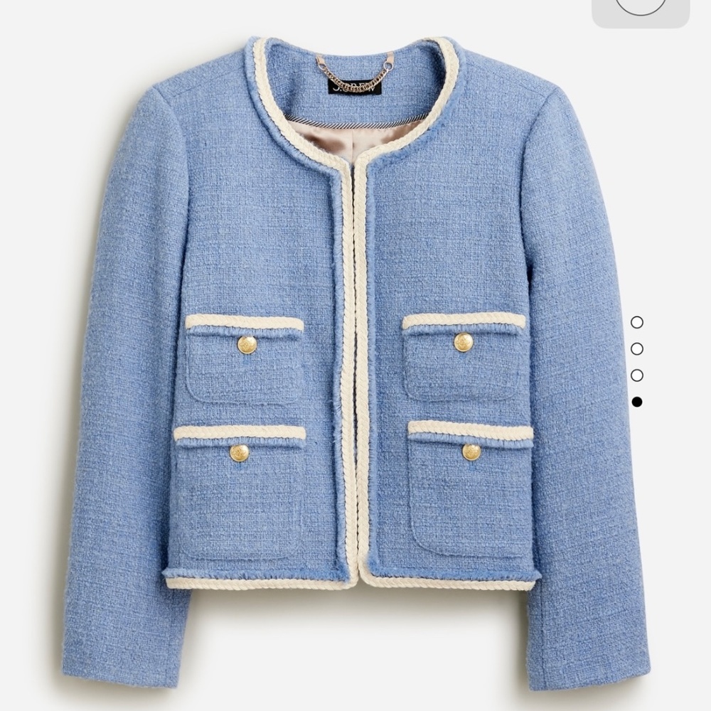 NWT J.Crew Frances lady jacket in maritime tweed - Size 12